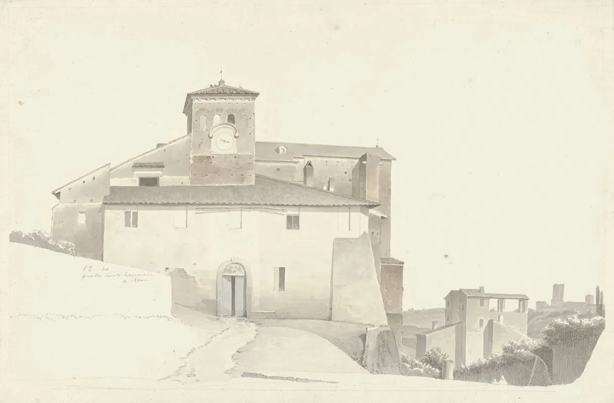 The Basilica Of The Santi Quattro Coronati In Rome
