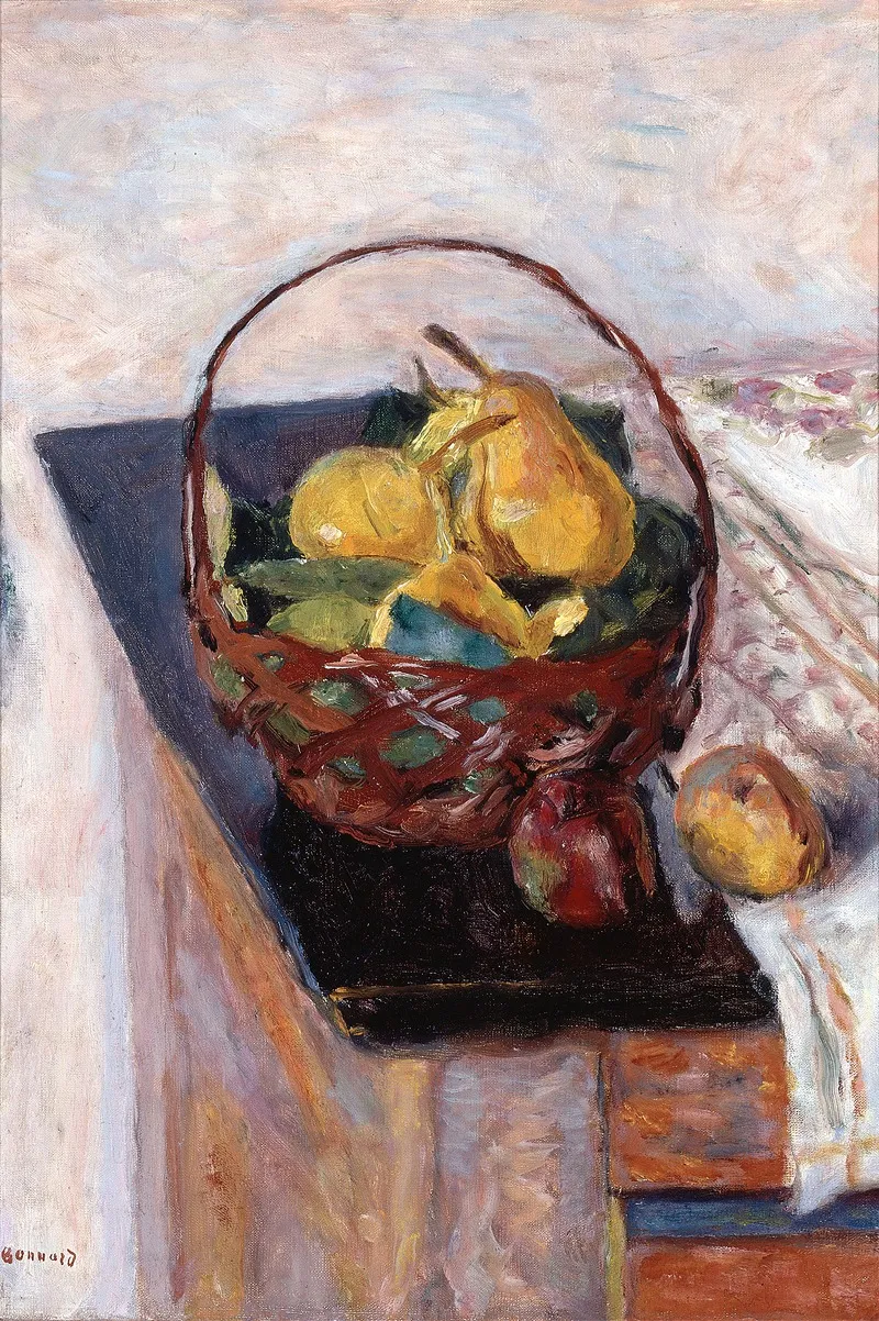 The Basket Of Fruit Wall Art by Pierre Bonnard - High-Resolution Digital Print