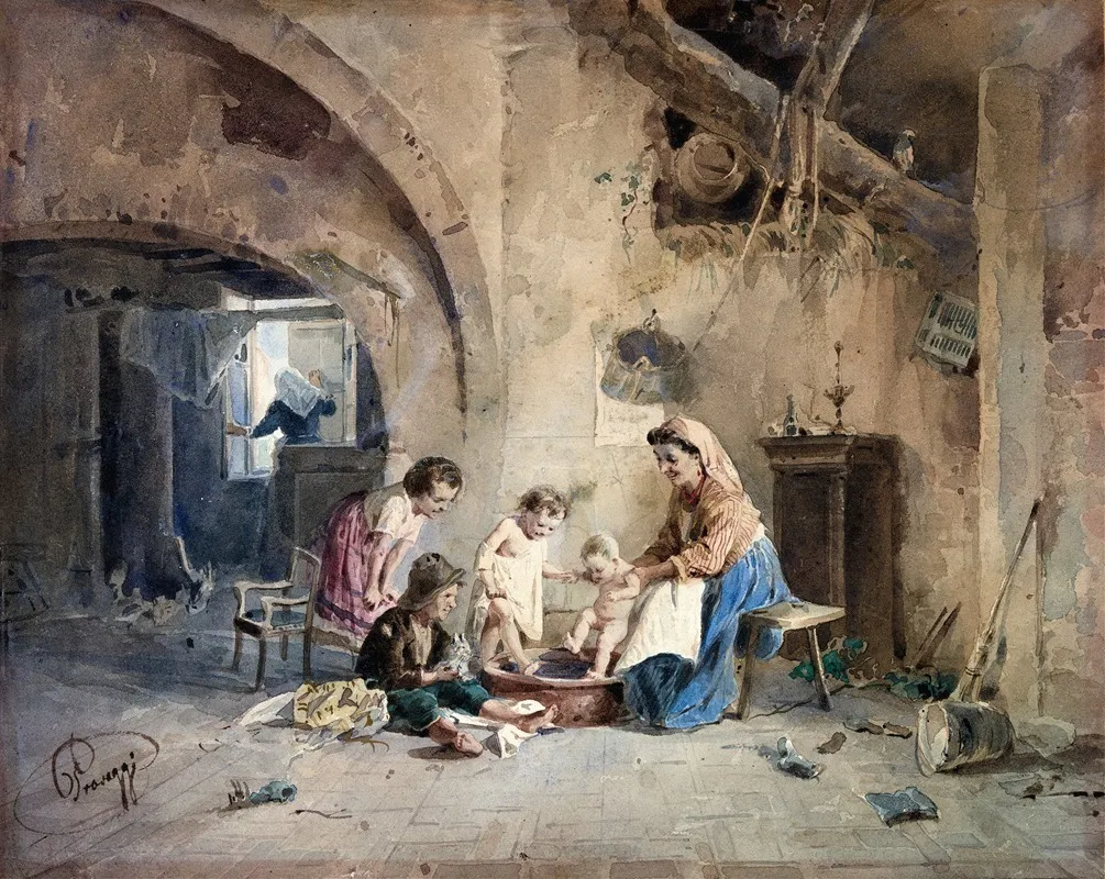 The Bath 6 Wall Art by Pravaggi - High-Resolution Digital Print