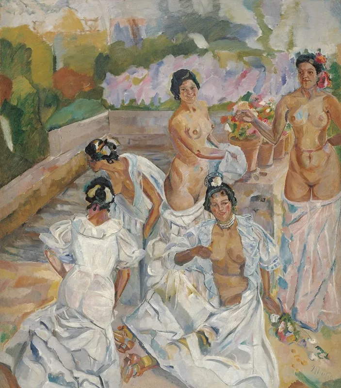 The Bath Seville Wall Art by Francisco Iturrino - High-Resolution Digital Print