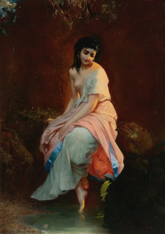 The Bather 4 Wall Art by Etienne Adolphe Piot - High-Resolution Digital Print