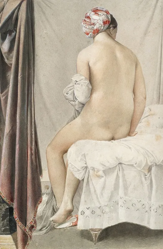 The Bather 8 Wall Art by Jean Auguste Dominique Ingres - High-Resolution Digital Print