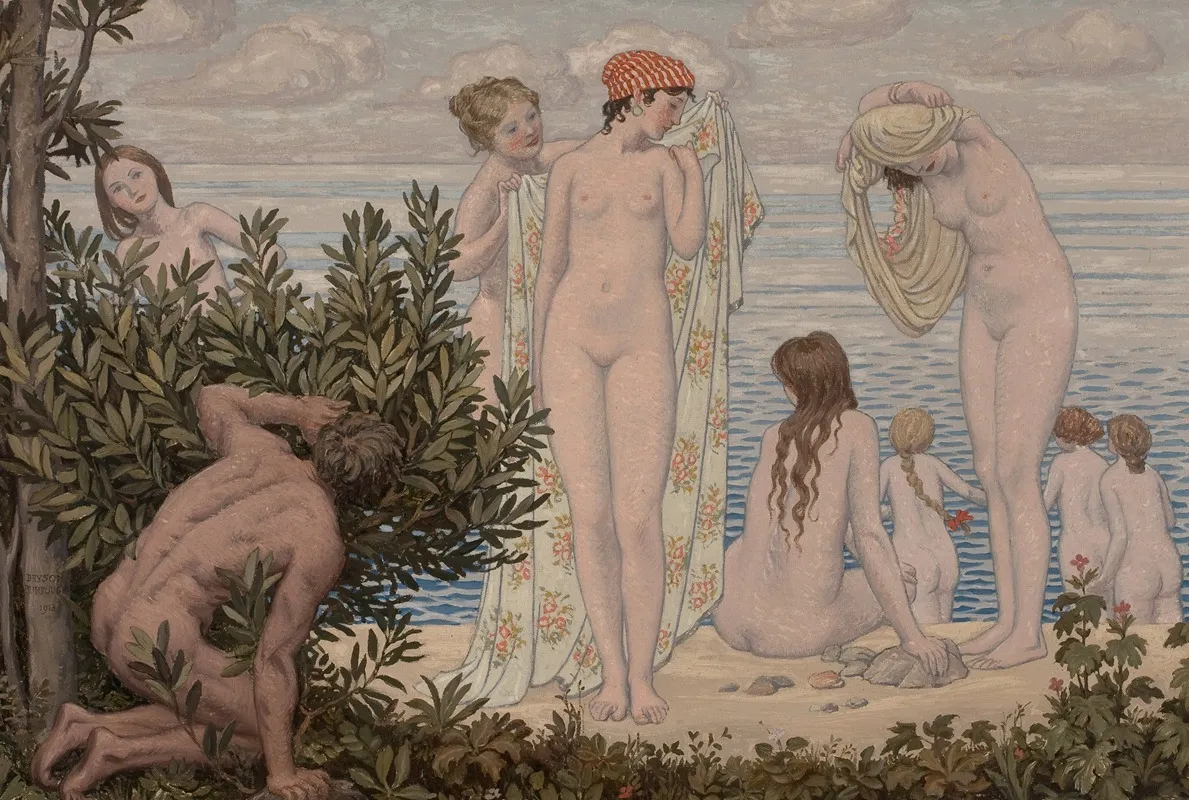 The Bathers 10 Wall Art by Bryson Burroughs - High-Resolution Digital Print