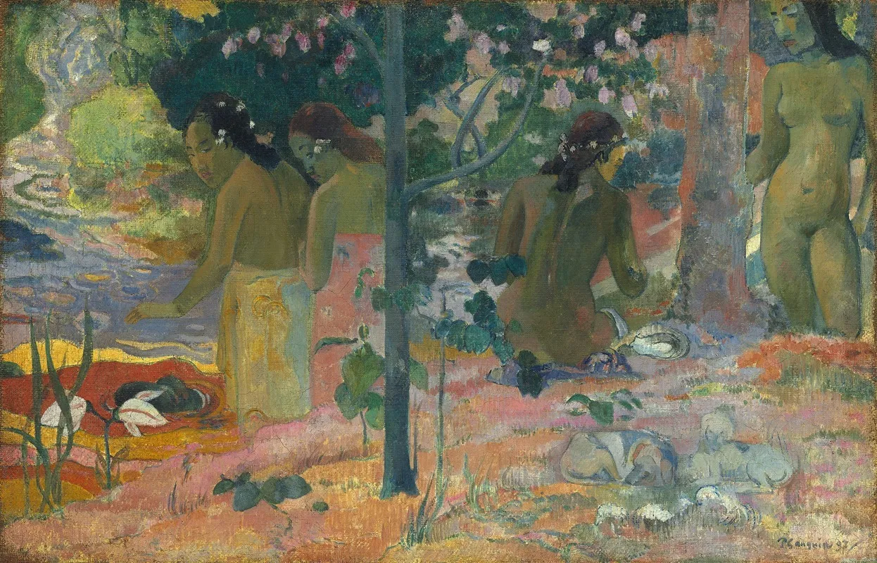 The Bathers 2 Wall Art by Paul Gauguin - High-Resolution Digital Print