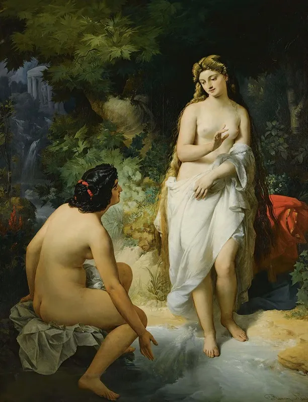 The Bathers 6 Wall Art by Nandor Rakosy - High-Resolution Digital Print