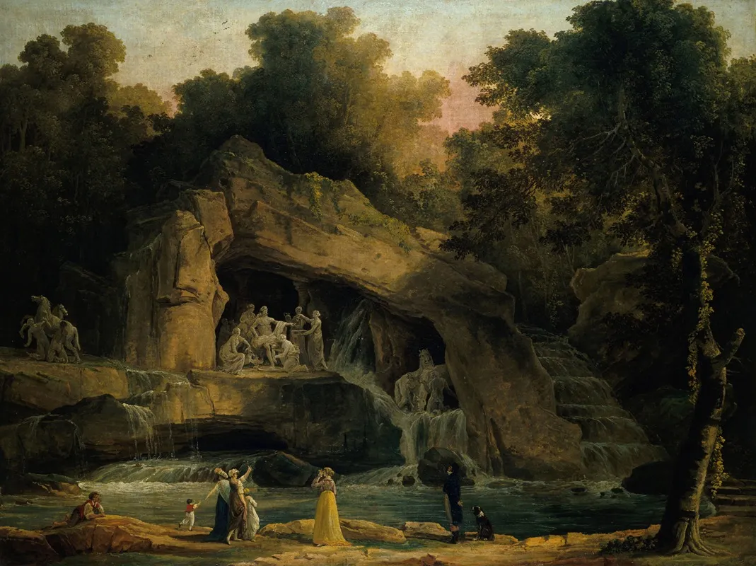 The Baths Of Apollo In Versailles Wall Art by Hubert Robert - High-Resolution Digital Print