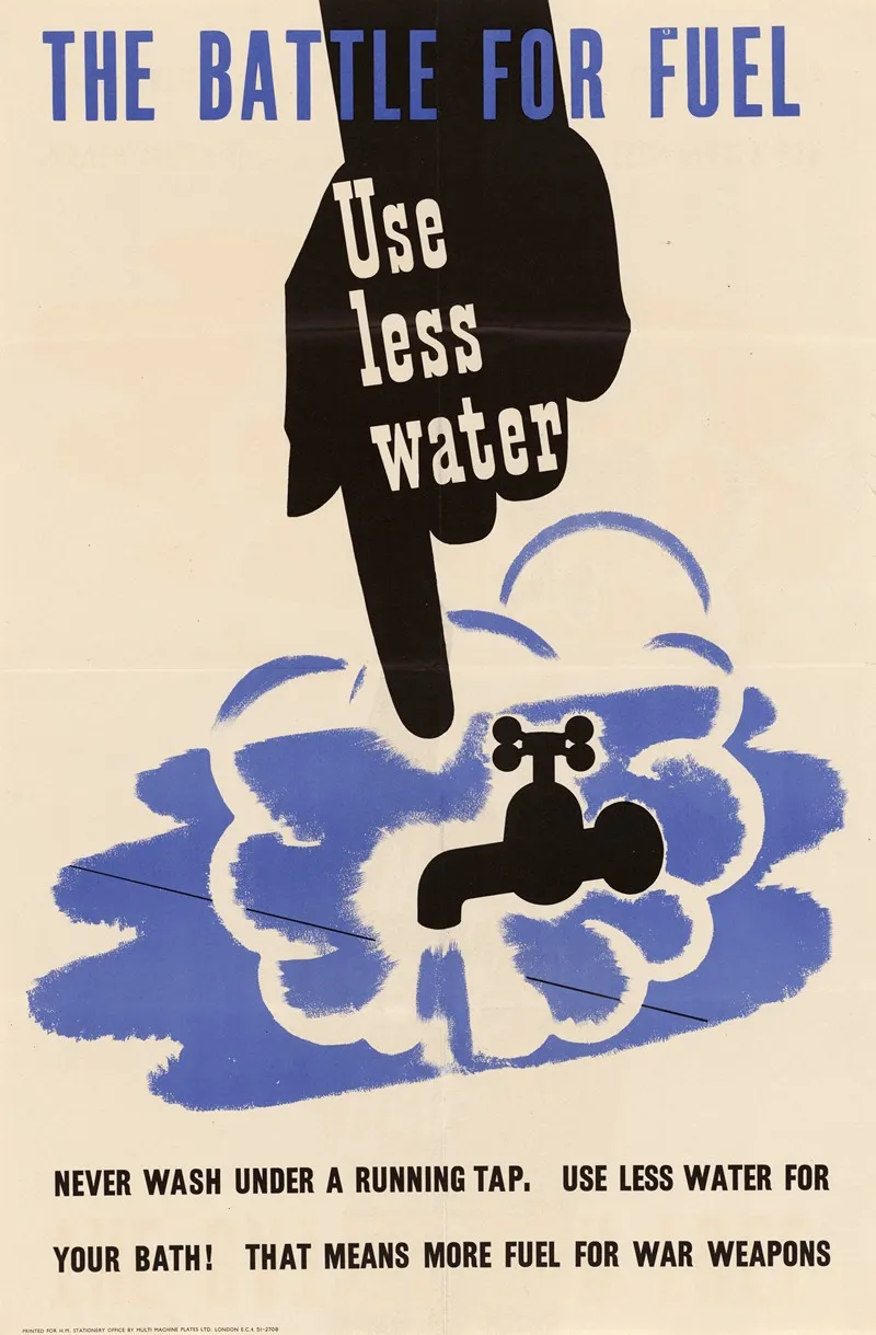 The Battle For Fuel Use Less Water Wall Art by Anonymous - High-Resolution Digital Print