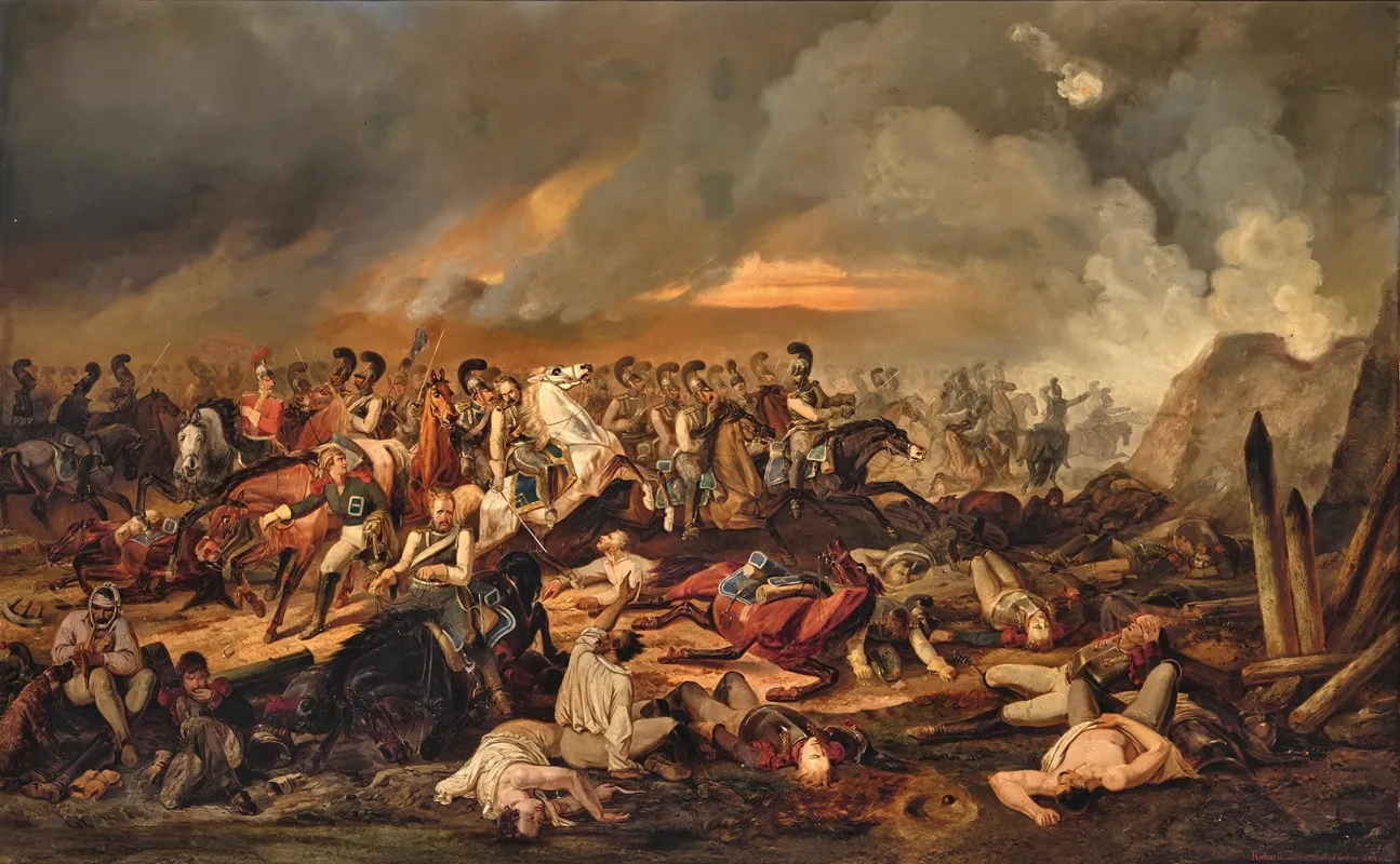 The Battle Of Borodino Wall Art by August Richard Zimmermann - High-Resolution Digital Print