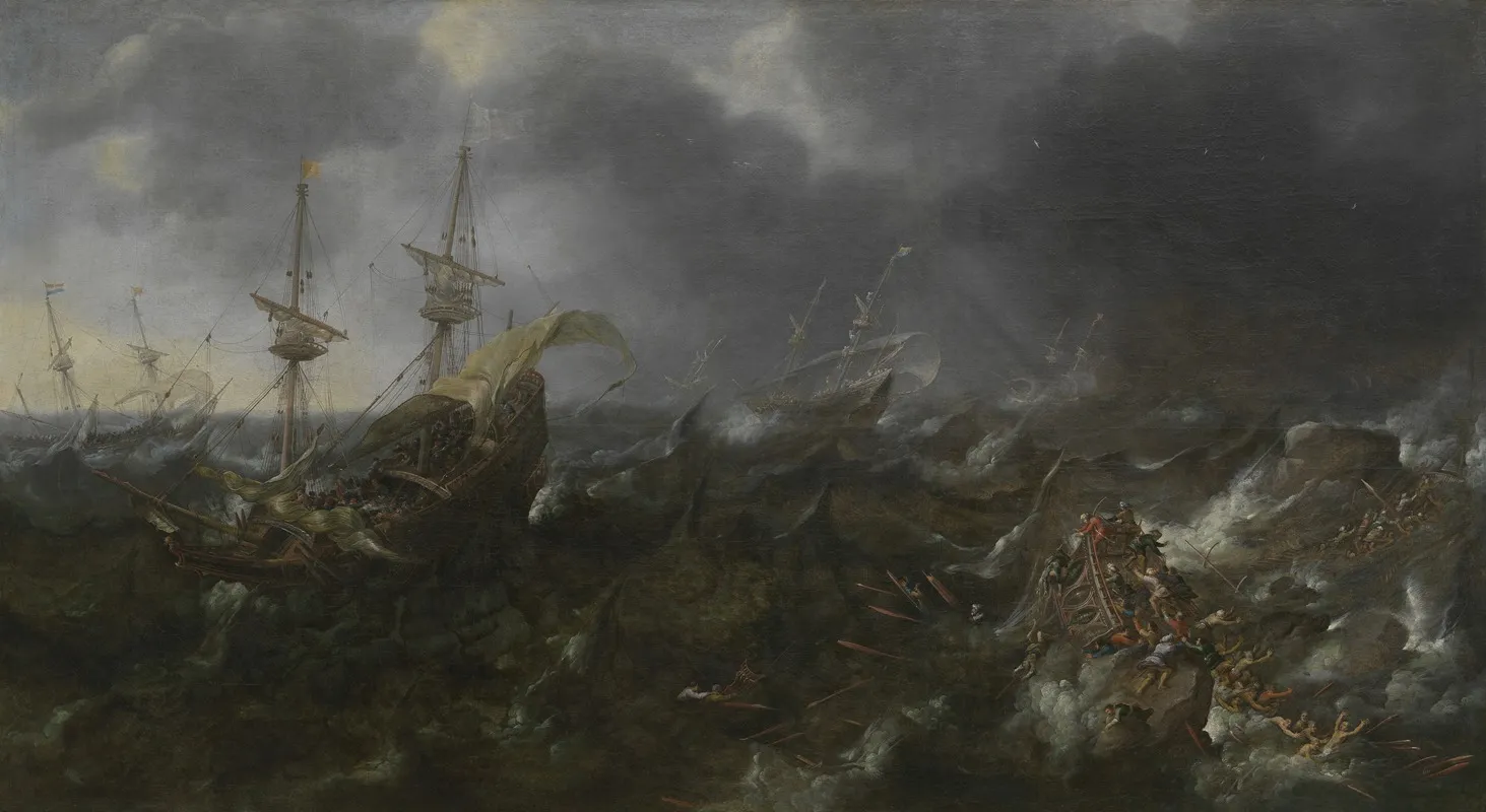 The Battle Of Lepanto Wall Art by Andries van Eertvelt - High-Resolution Digital Print