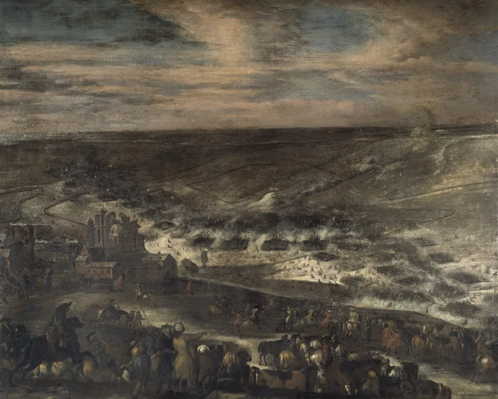 The Battle Of Lund Second Battle Wall Art by Johann Philip Lemke - High-Resolution Digital Print