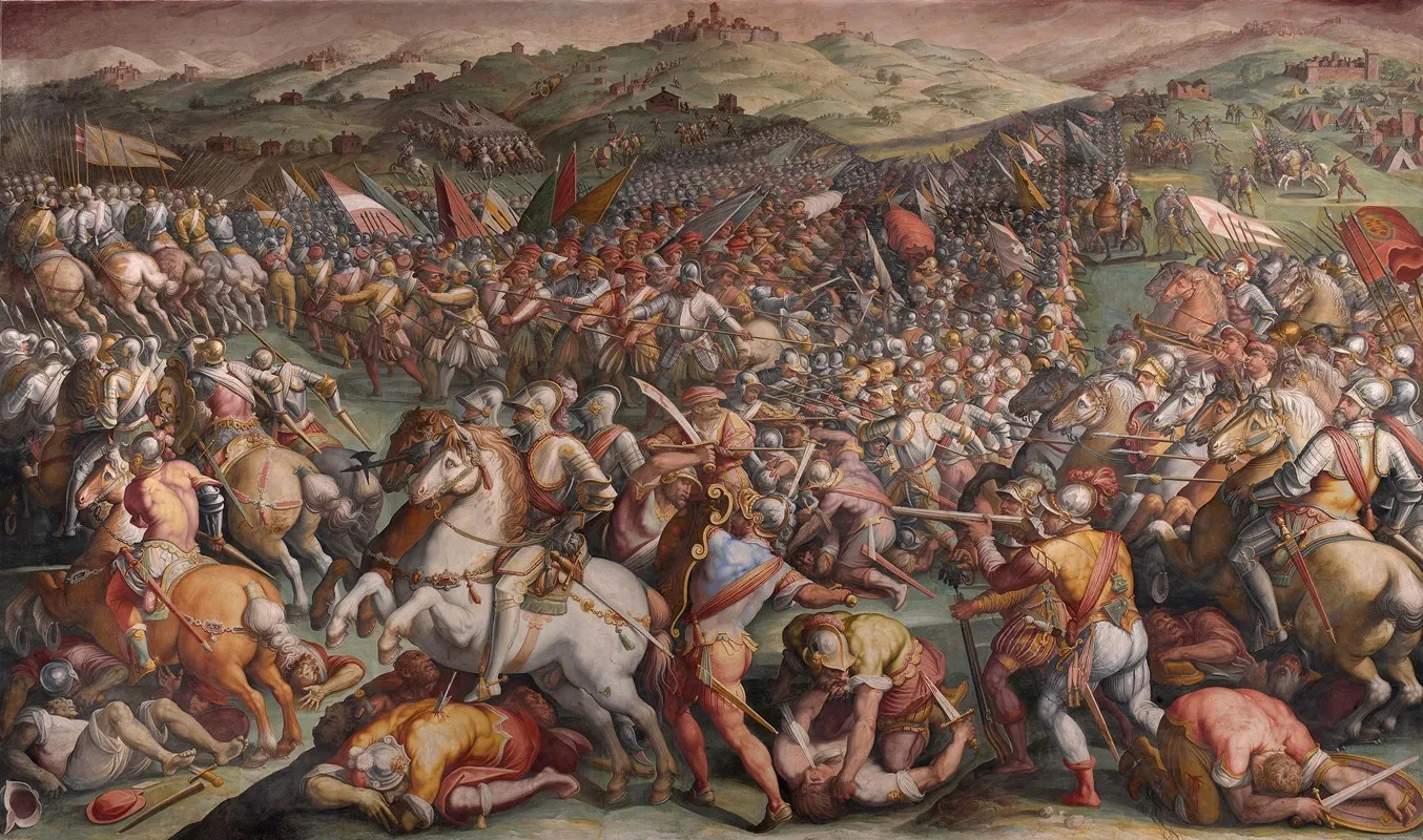 The Battle Of Marciano In Val Di Chiana