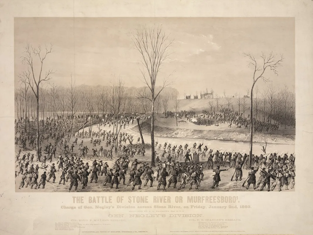 The Battle Of Stone River Or Murfreesboro
