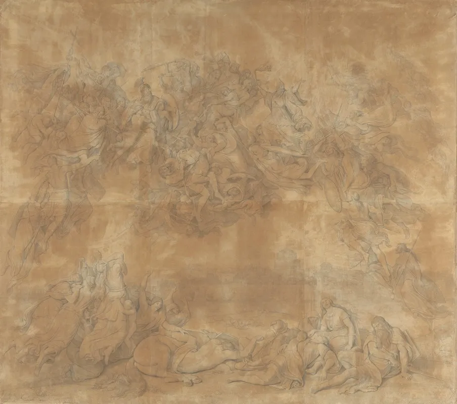 The Battle Of The Huns Wall Art by Wilhelm von Kaulbach - High-Resolution Digital Print
