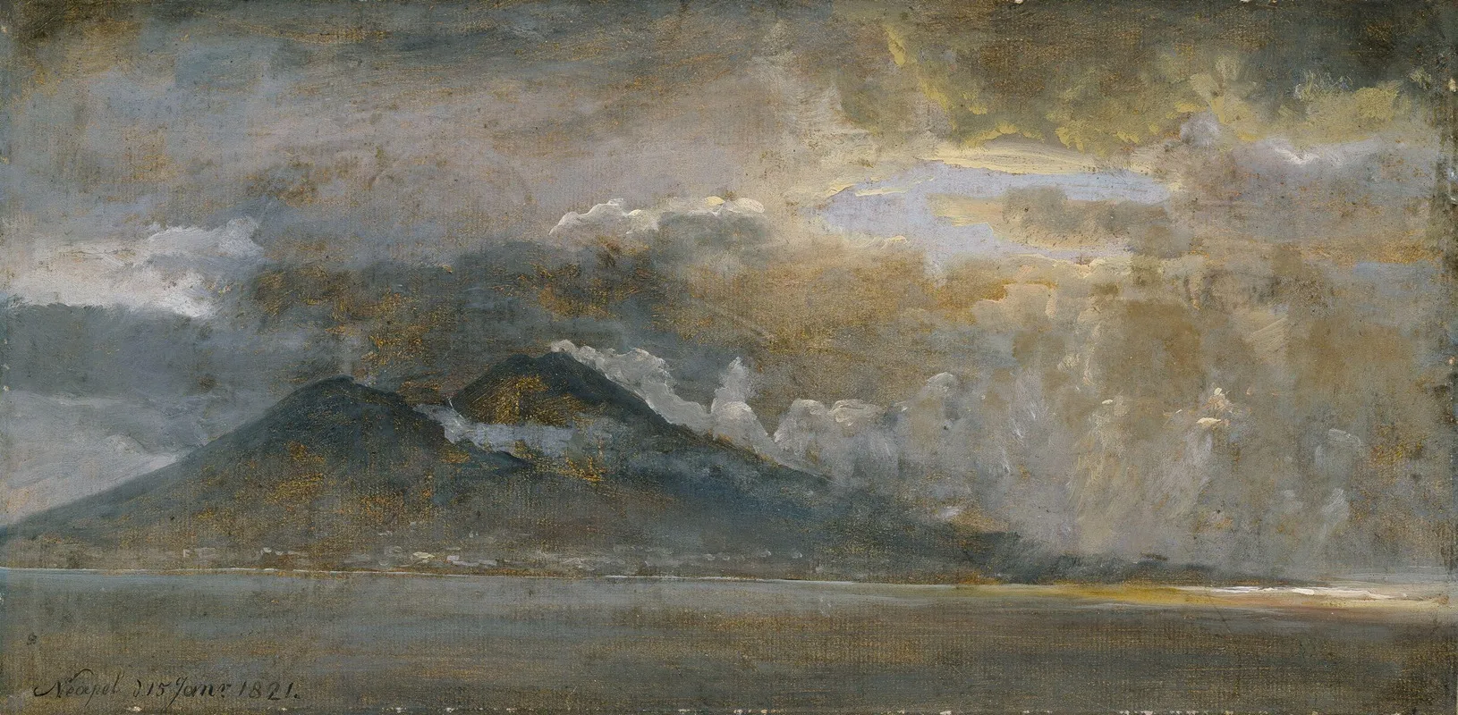 The Bay Of Naples With Vesuvius