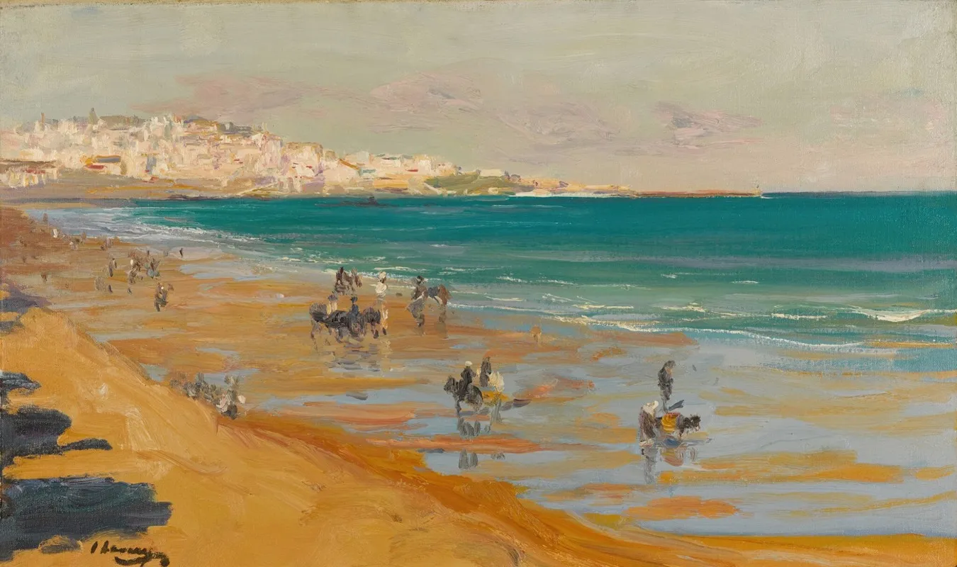 The Beach Tangier Wall Art by Sir John Lavery - High-Resolution Digital Print