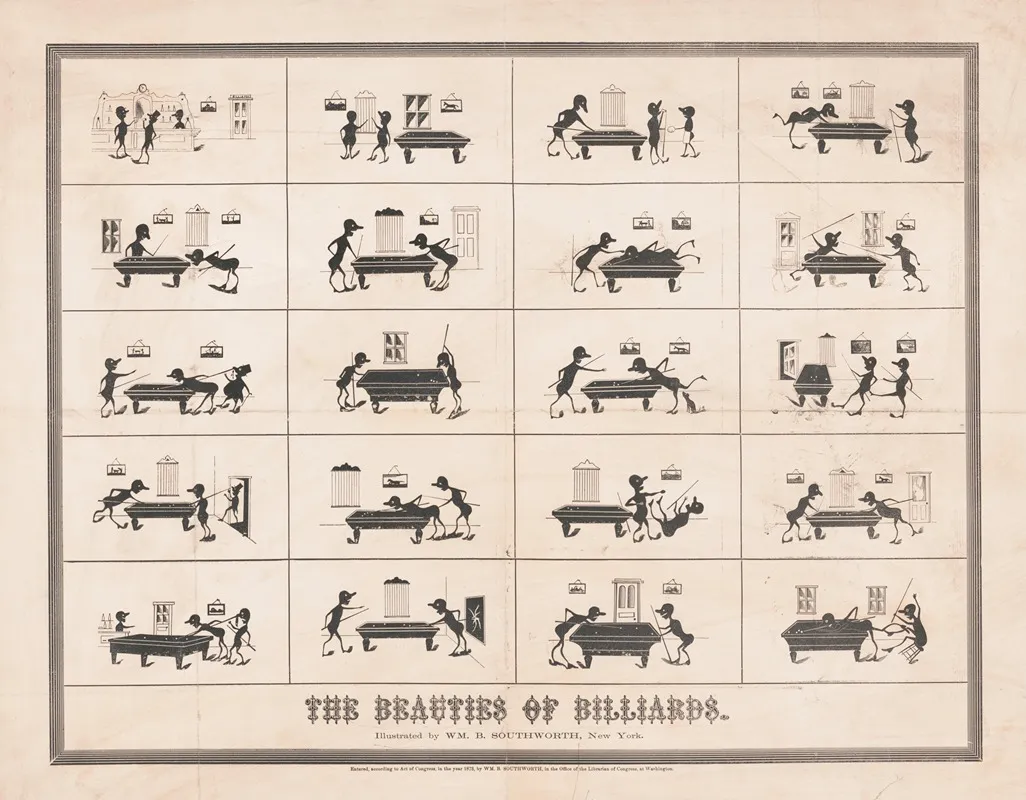 The Beauties Of Billiards Wall Art by Wm. B. Southworth - High-Resolution Digital Print