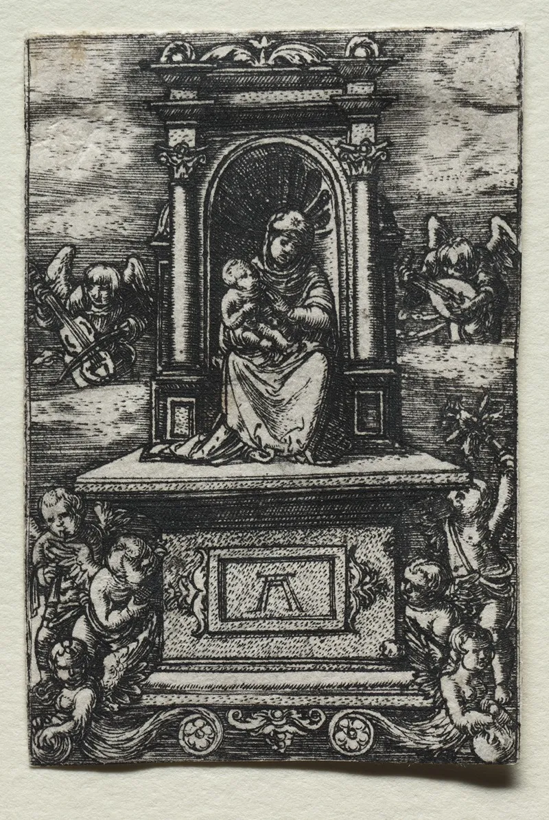The Beautiful Virgin Of Ratisbon On An Altar