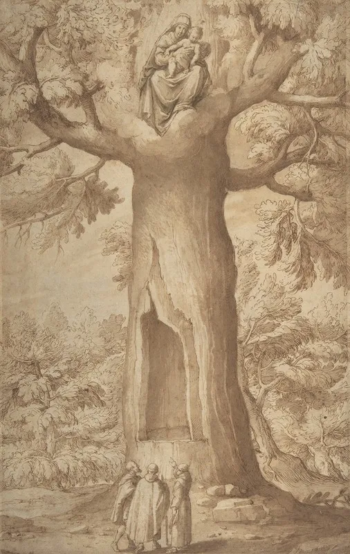 The Beech Tree Of The Madonna At La Verna