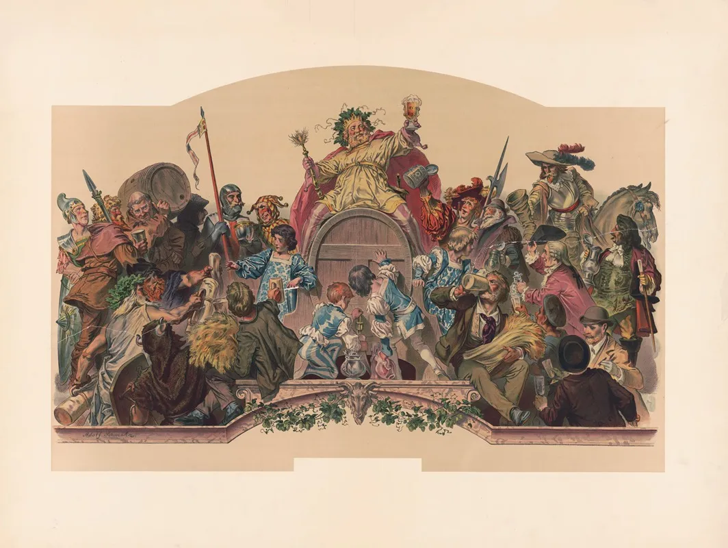 The Beer Drinkers Of All Times Wall Art by Wittemann Bros. - High-Resolution Digital Print