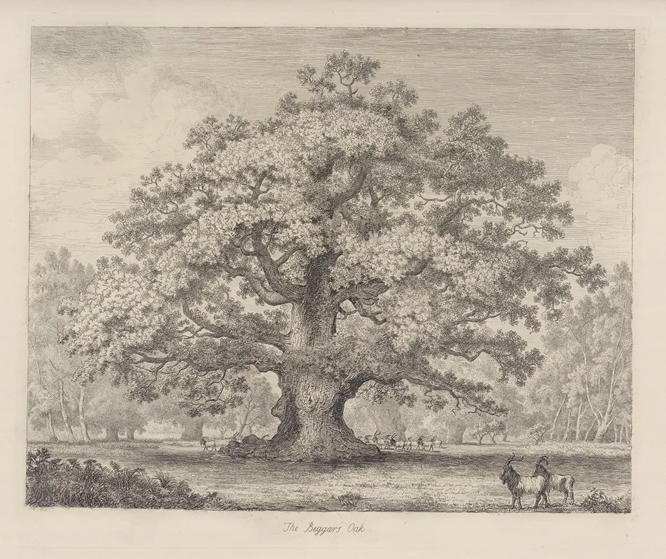 The Beggars Oak Wall Art by Jacob George Strutt - High-Resolution Digital Print