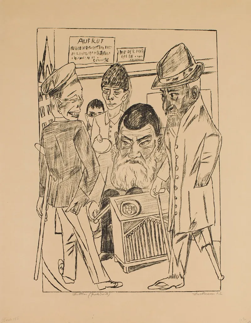 The Beggars Plate 7 From The Series Trip To Berlin 1922