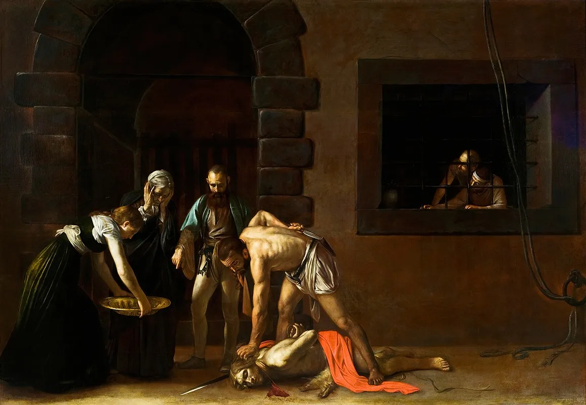 The Beheading Of St John The Baptist Wall Art by Caravaggio - High-Resolution Digital Print