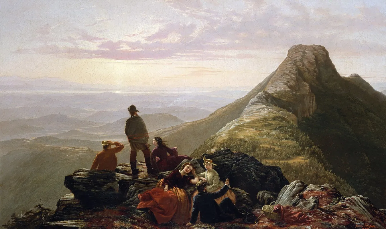 The Belated Party On Mansfield Mountain Wall Art by Jerome Thompson - High-Resolution Digital Print