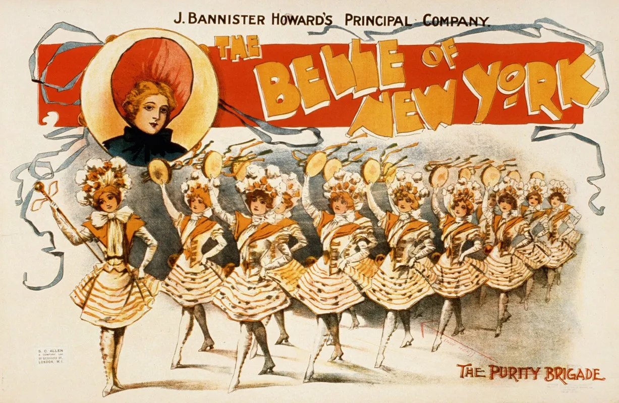 The Belle Of New York 2 Wall Art by S.C. Allen and Co - High-Resolution Digital Print