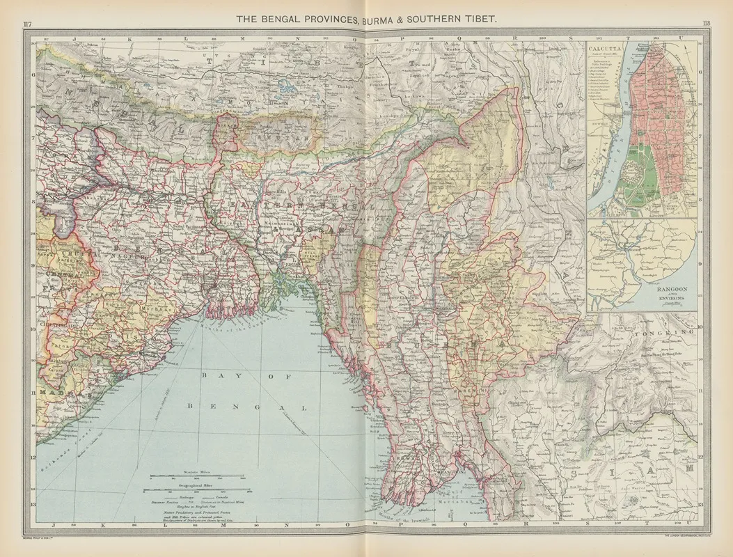 The Bengal Provinces Burma And Southern Tibet
