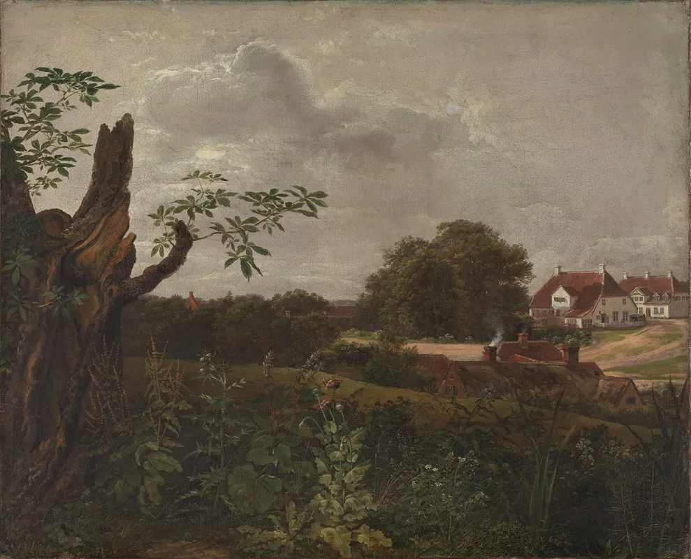 The Big Inn At Fredensborg Wall Art by Johan Christian Dahl - High-Resolution Digital Print