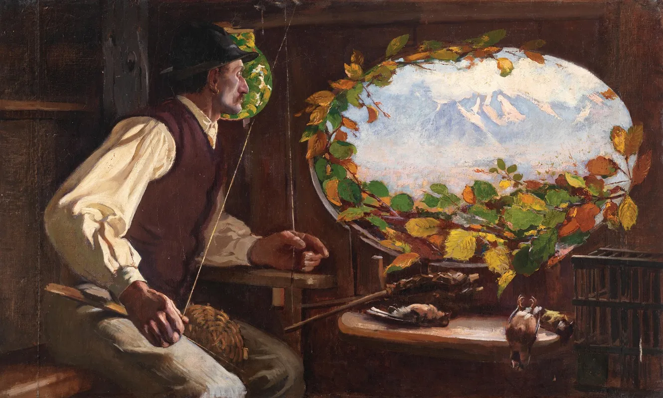 The Bird Catcher Wall Art by Italico Brass - High-Resolution Digital Print