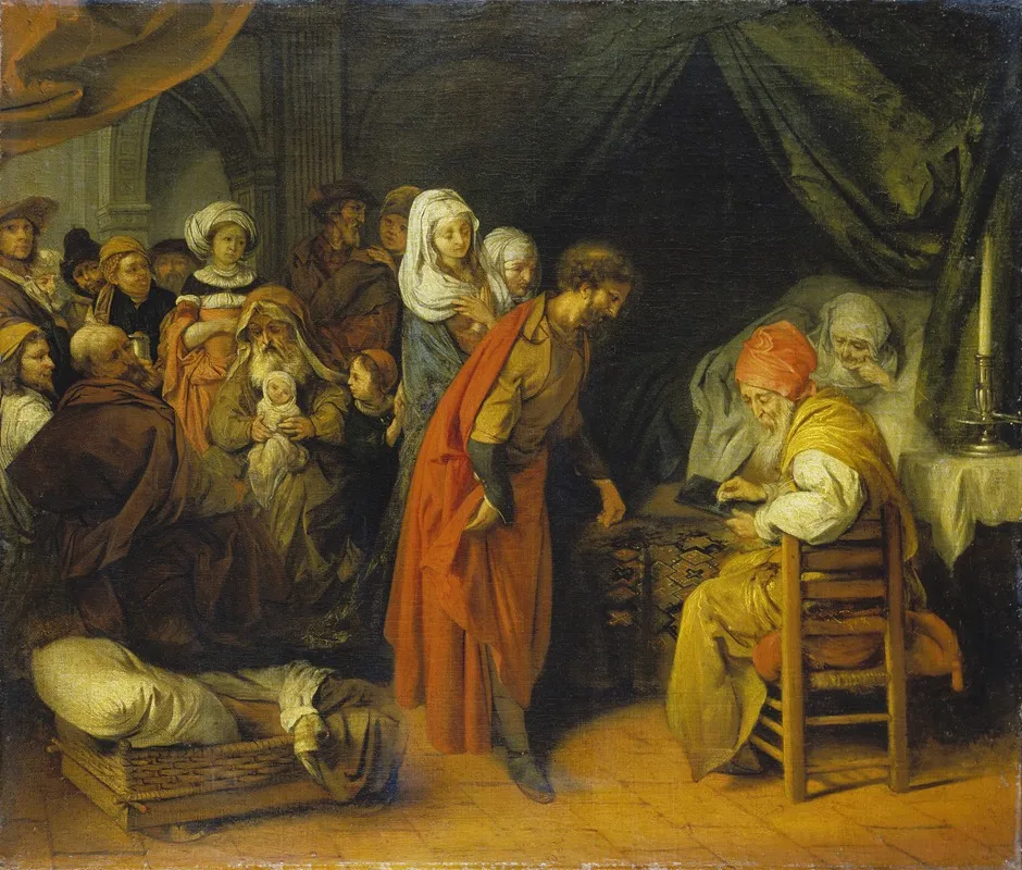 The Birth And Naming Of St John The Baptist Wall Art by Barent Fabritius - High-Resolution Digital Print