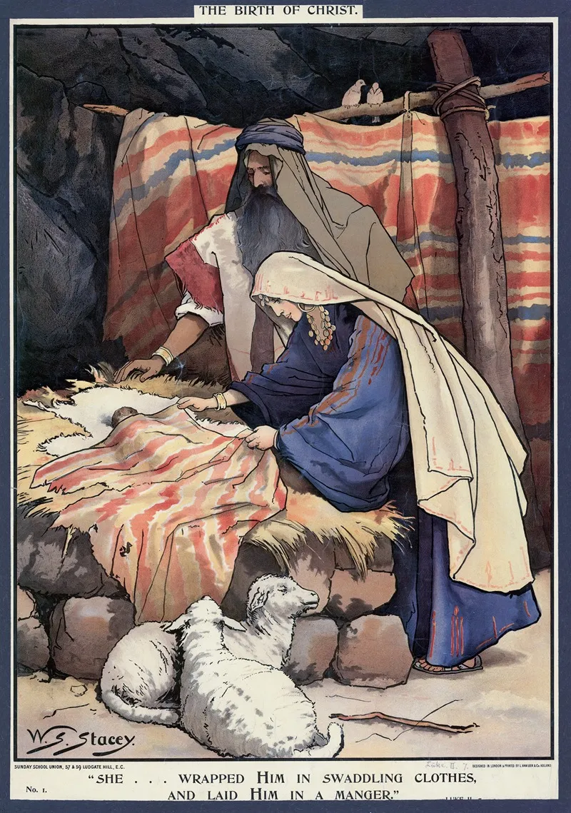 The Birth Of Christ 4 Wall Art by Walter Sidney Stacey - High-Resolution Digital Print