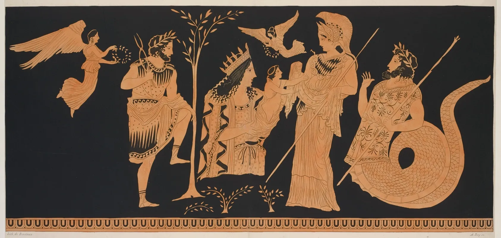 The Birth Of Erichthonius Wall Art by A. Rey - High-Resolution Digital Print