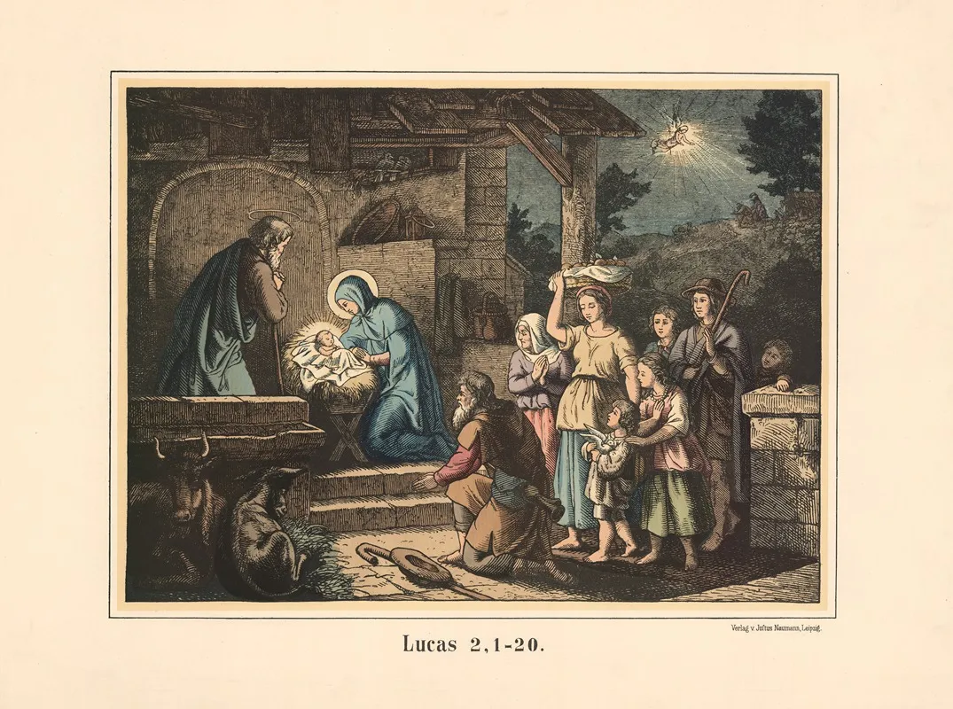 The Birth Of Jesus 13 Wall Art by Karl Gottlob Schönherr - High-Resolution Digital Print