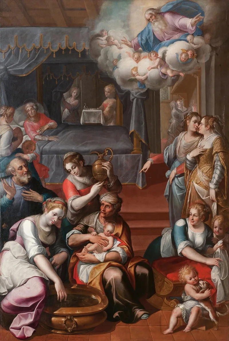 The Birth Of The Virgin 10 Wall Art by Paolo Camillo Landriani - High-Resolution Digital Print