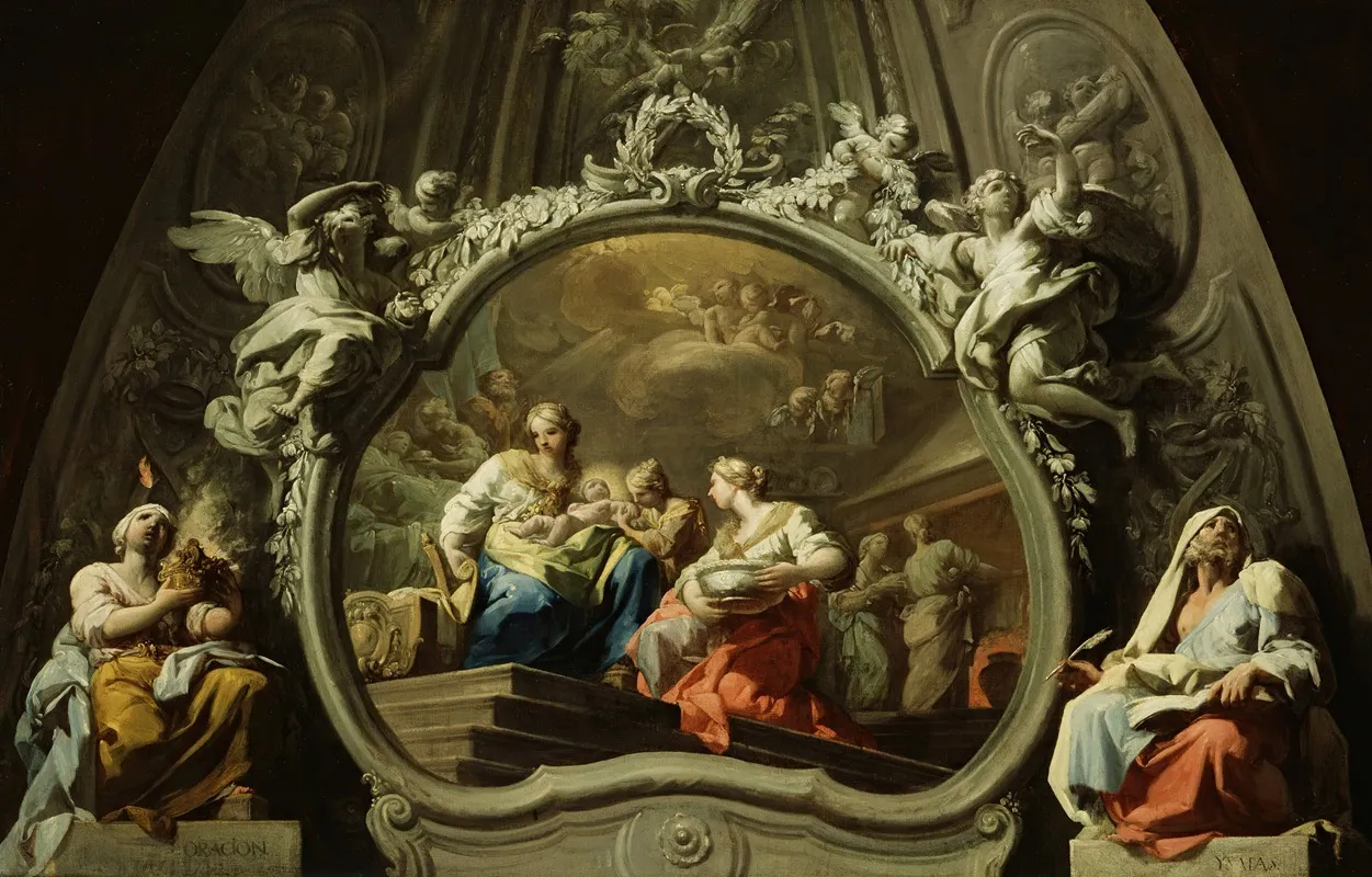The Birth Of The Virgin 4 Wall Art by Antonio González Velázquez - High-Resolution Digital Print