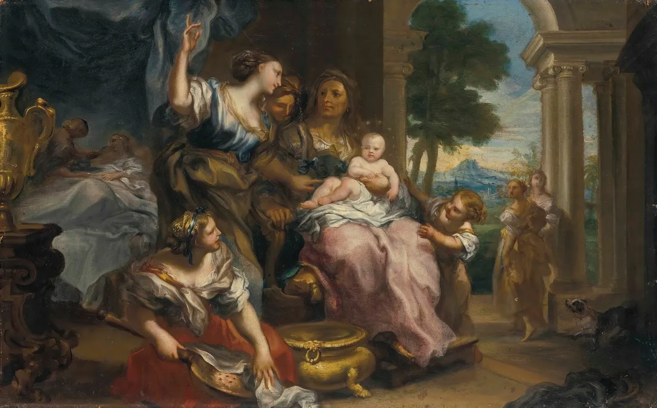 The Birth Of The Virgin 5 Wall Art by Genoese School - High-Resolution Digital Print