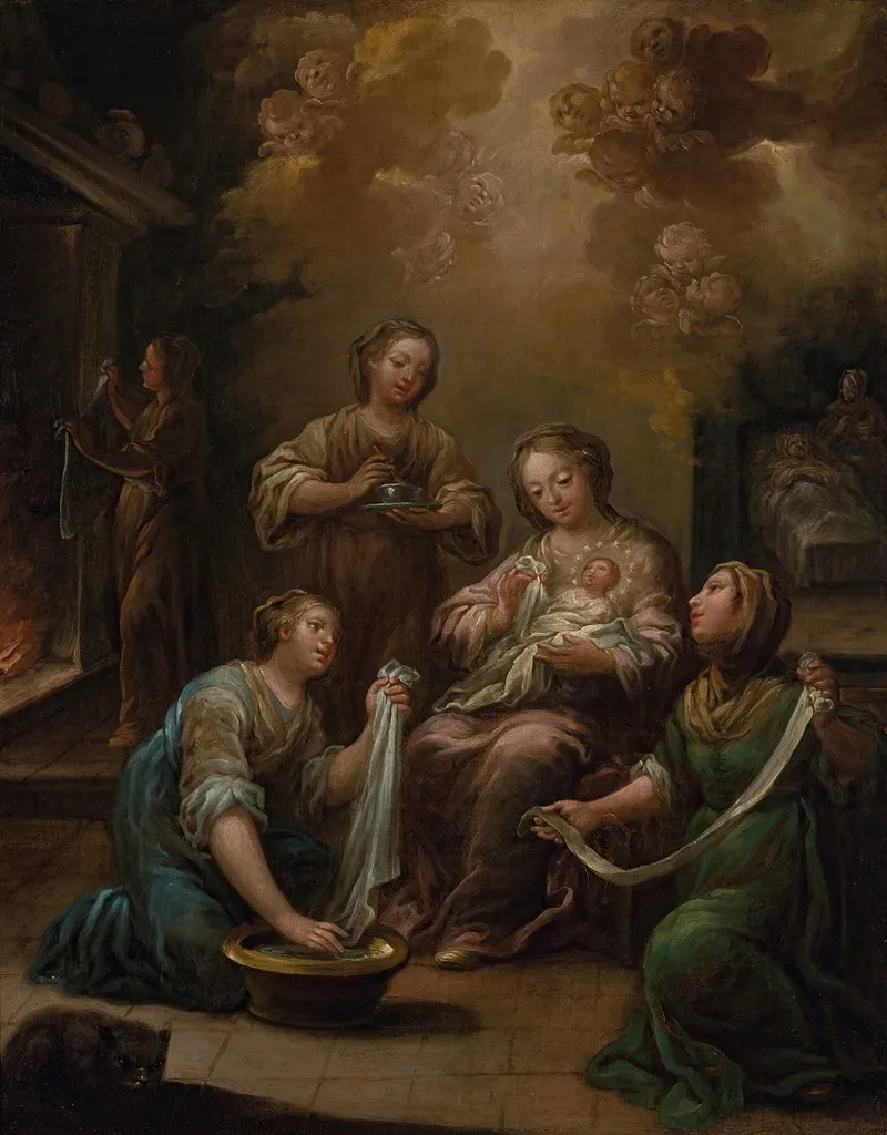The Birth Of The Virgin 7 Wall Art by Jerónimo Ezquerra - High-Resolution Digital Print