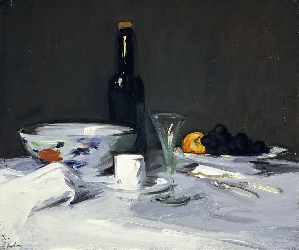 The Black Bottle Wall Art by Samuel John Peploe - High-Resolution Digital Print