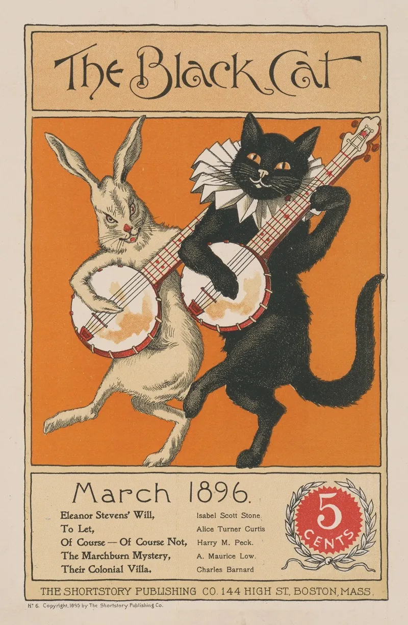 The Black Cat March Wall Art by Nelly Littlehale Murphy - High-Resolution Digital Print
