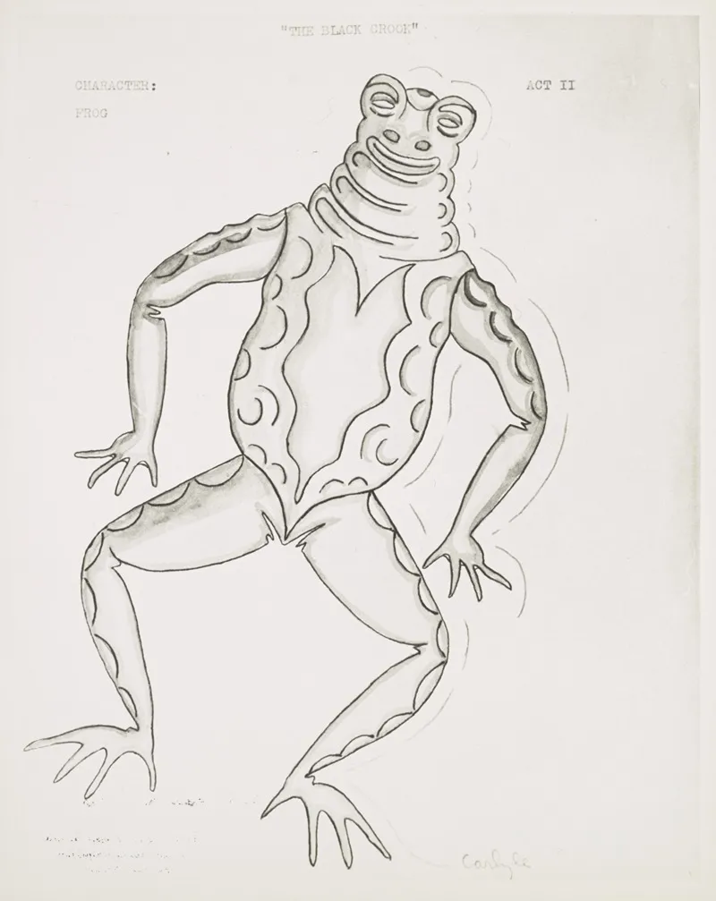 The Black Crook Frog Wall Art by Sidney Carlyle - High-Resolution Digital Print