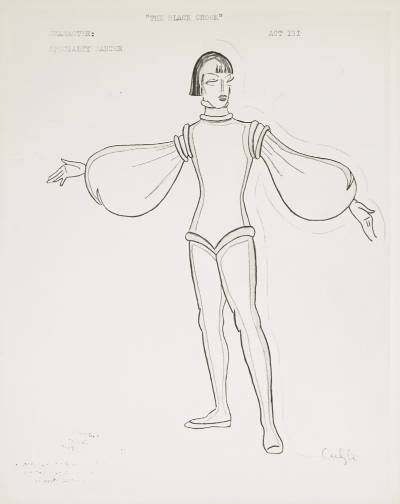 The Black Crook Specialty Dancer Wall Art by Sidney Carlyle - High-Resolution Digital Print