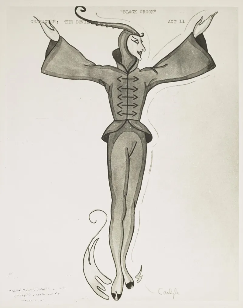 The Black Crook The Devil Wall Art by Sidney Carlyle - High-Resolution Digital Print