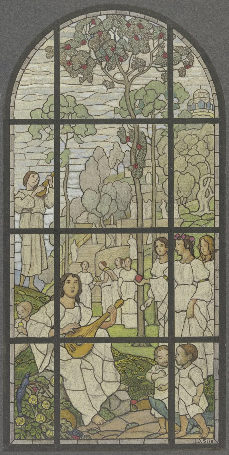 The Blessed Wall Art by Wilhelm Süs - High-Resolution Digital Print