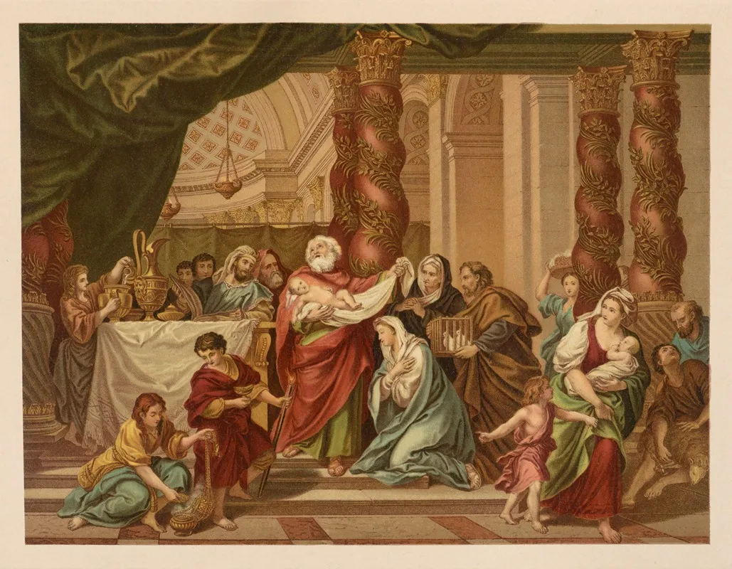 The Blessing Of Simeon Wall Art by Jan Ladislaw Sýkora - High-Resolution Digital Print