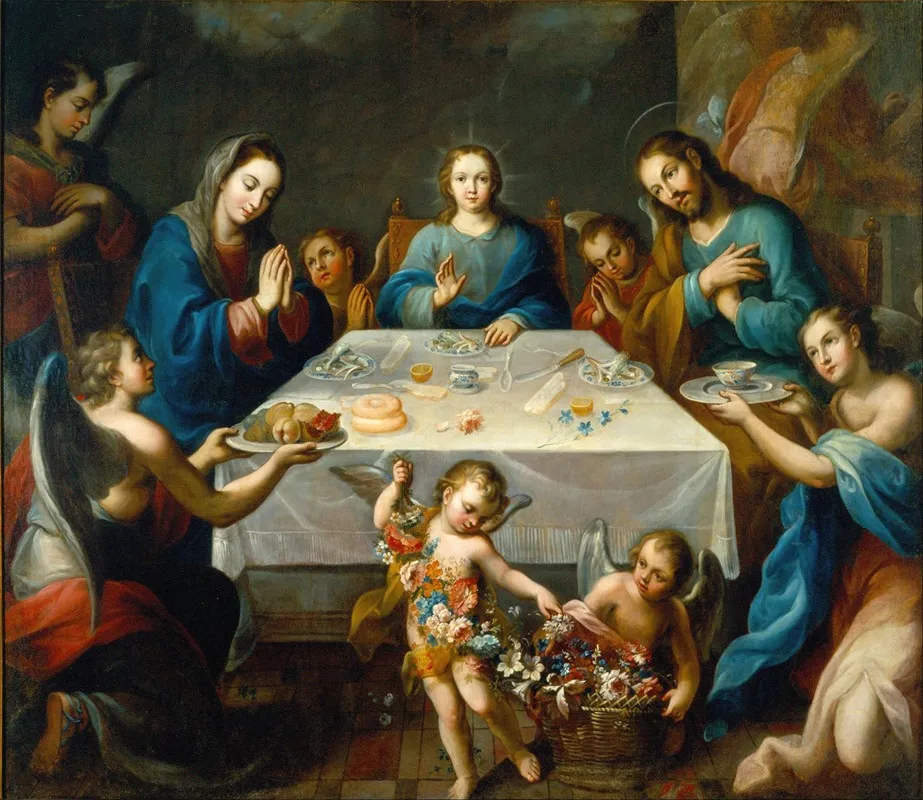 The Blessing Of The Table Wall Art by José de Alcíbar - High-Resolution Digital Print