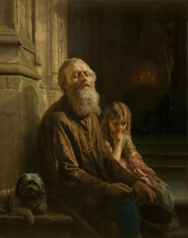 The Blind Beggar Wall Art by Josephus Laurentius Dyckmans - High-Resolution Digital Print