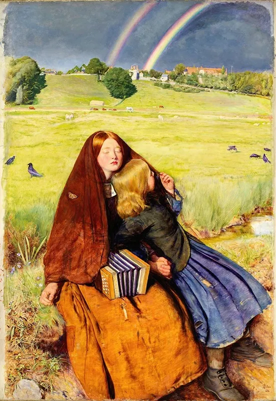 The Blind Girl Wall Art by Sir John Everett Millais - High-Resolution Digital Print