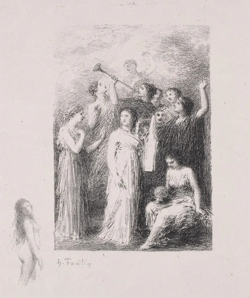 The Blind Wall Art by Henri Fantin-Latour - High-Resolution Digital Print